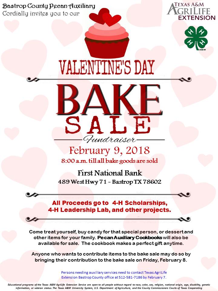 Valentine S Day Bake Sale 2018